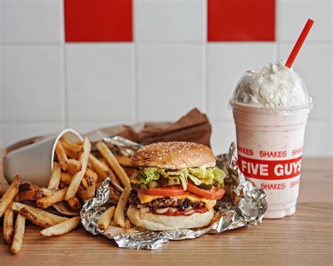 five guys meal|Burgers